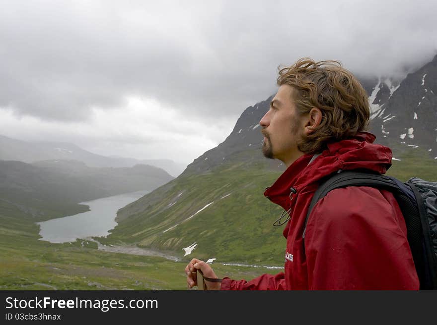 The man peering into the distance. Eastern Siberia