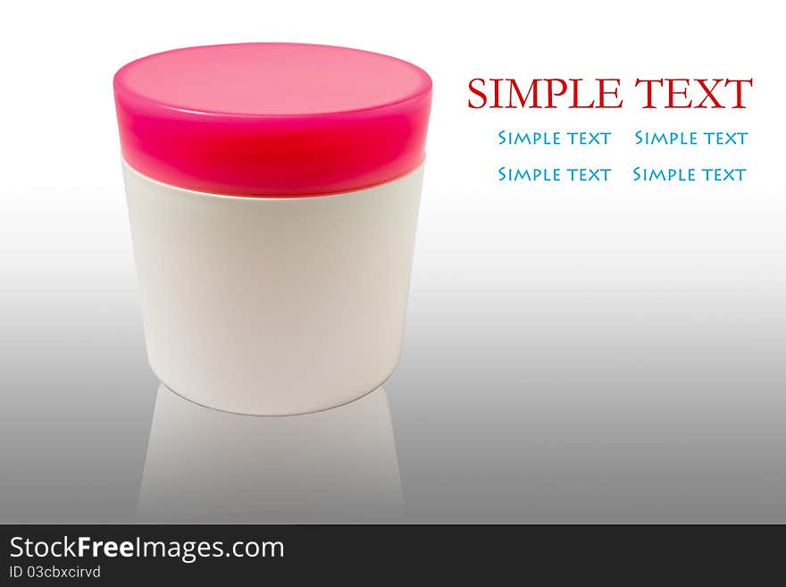 Blank Can with any cream isolated on the white background with clipping path. Blank Can with any cream isolated on the white background with clipping path