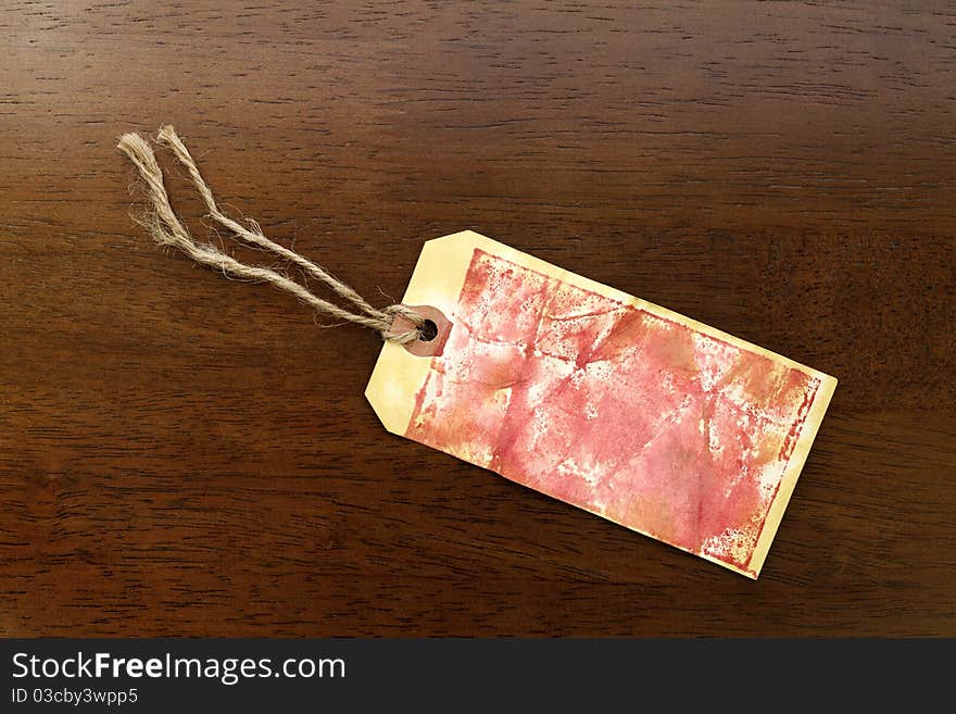 Old paper tag