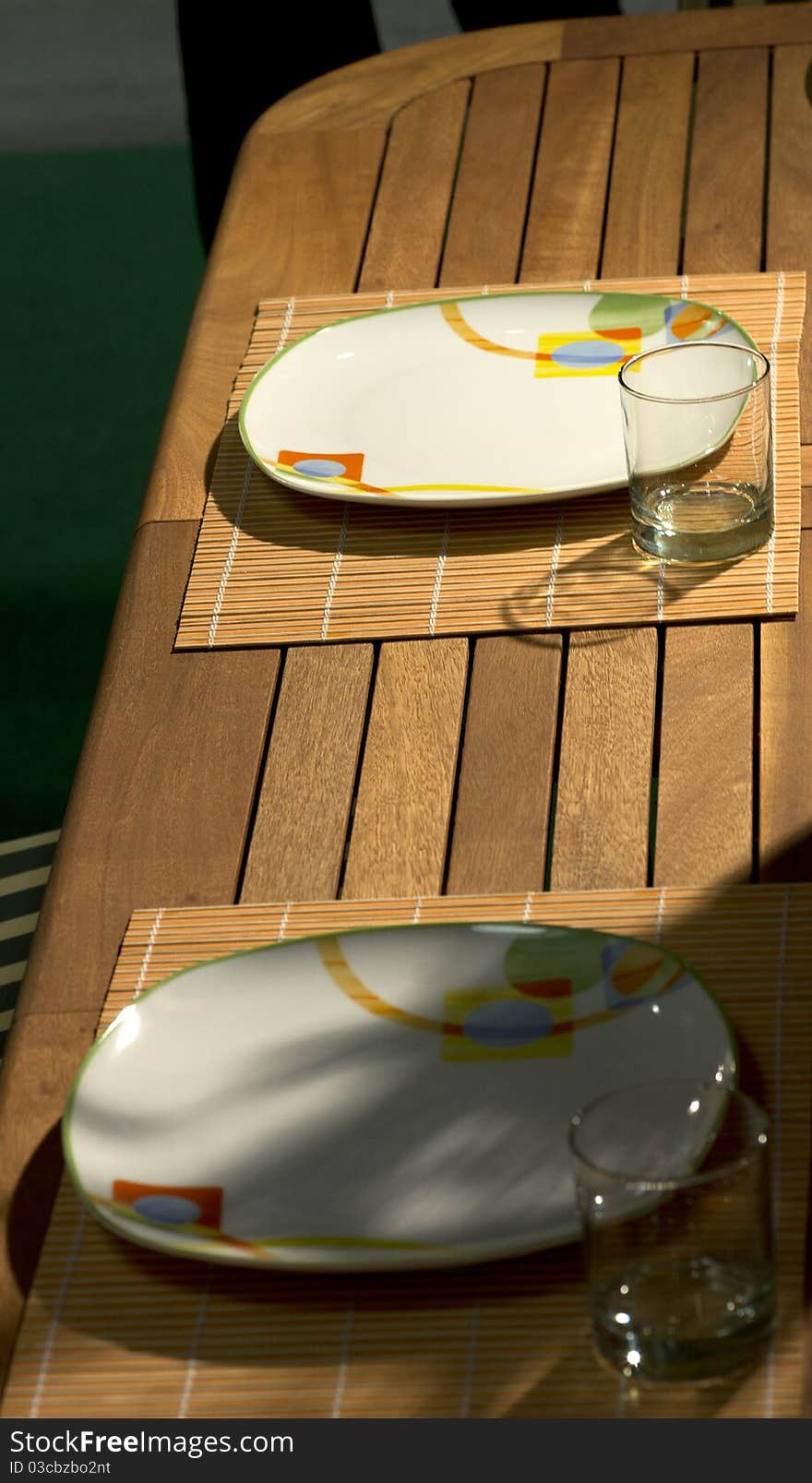 Elegant prepared table in a house