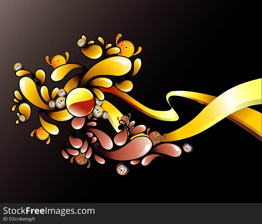 Background abstract color cartoon illustration. Background abstract color cartoon illustration