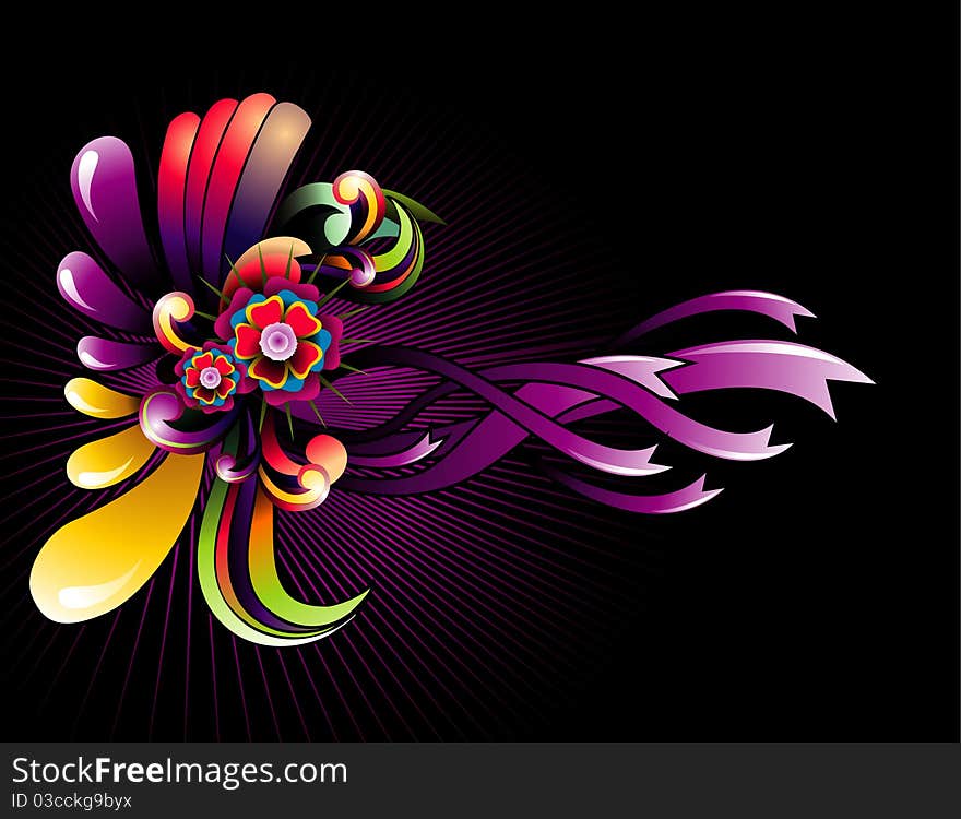 Background afantasy flowers colors illustration. Background afantasy flowers colors illustration