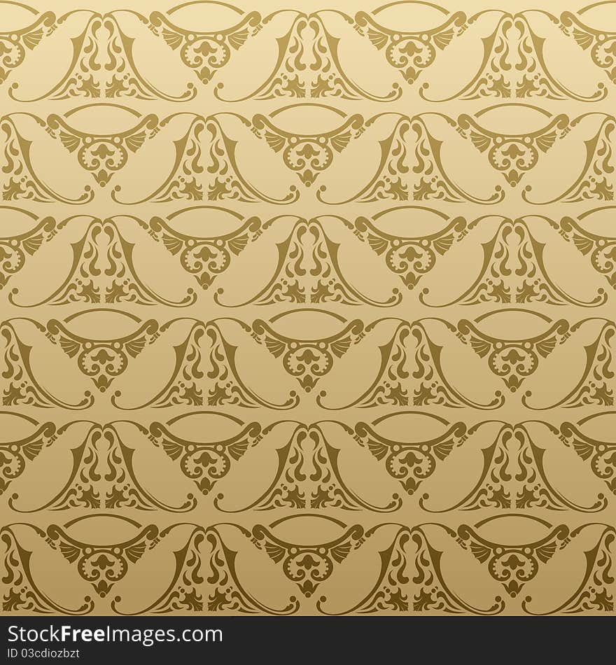 Seamless retro background pattern