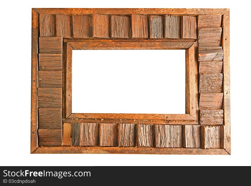 Wooden frame isolate