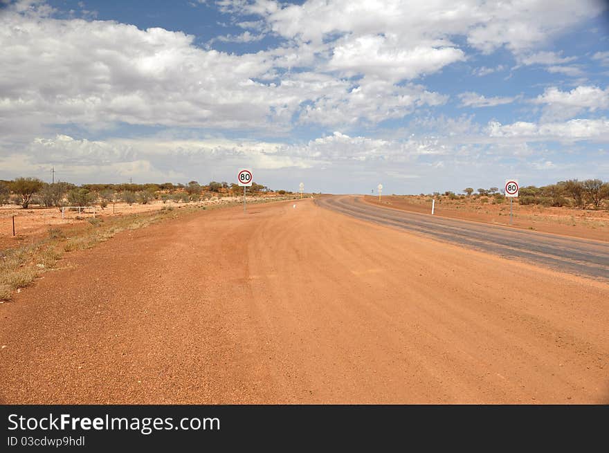 Outback Road in central Australia