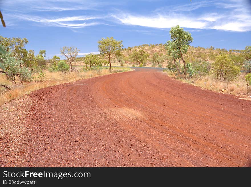 Truck stop in the Australian outback. Truck stop in the Australian outback