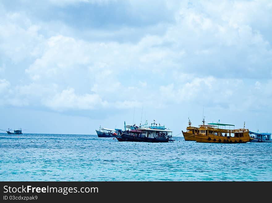 Boat in the sea