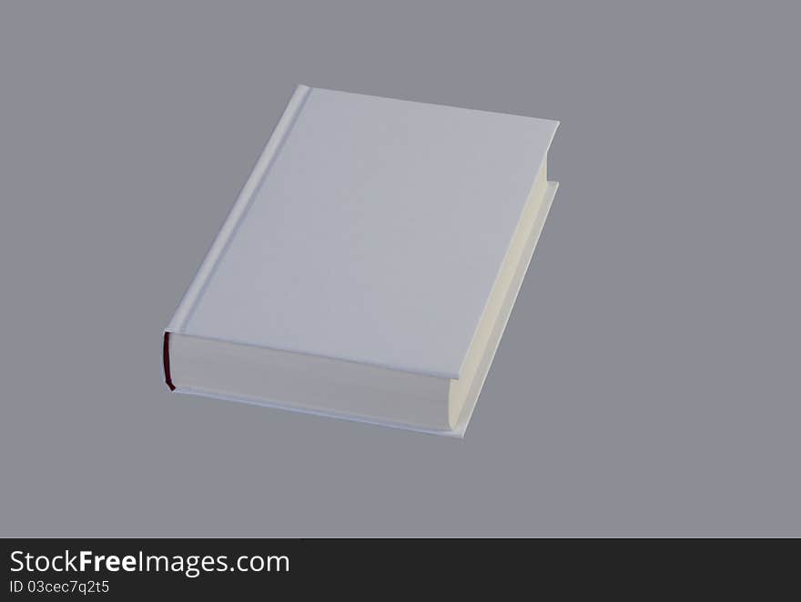 White, plain book for design layout