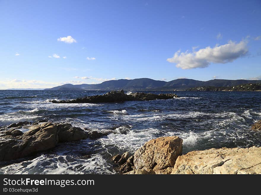 Site of the cape Lardier, france