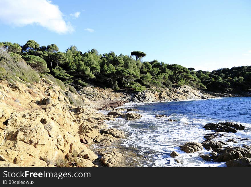 Site of the cape Lardier, france