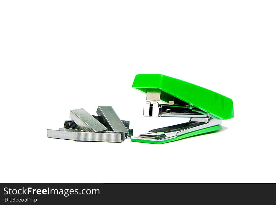 A small size stapler used quite frequently in business work. A small size stapler used quite frequently in business work.
