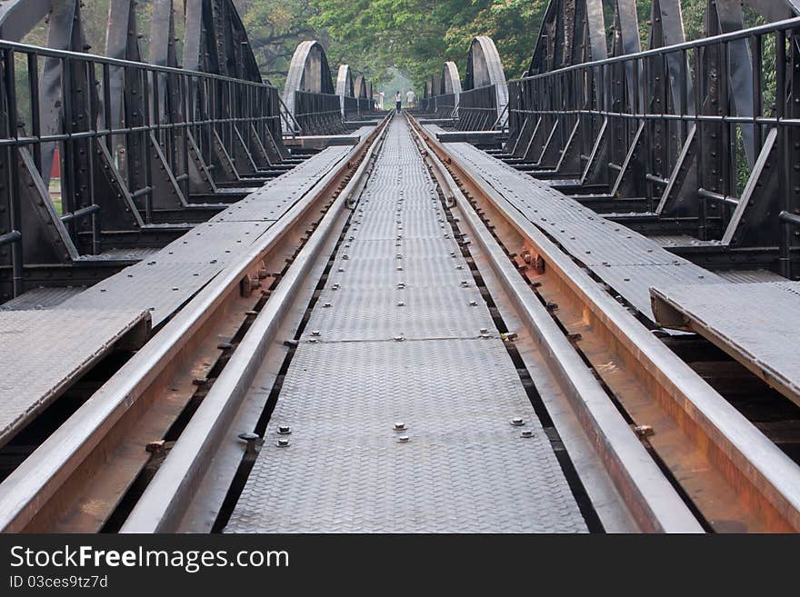 Railway lines.