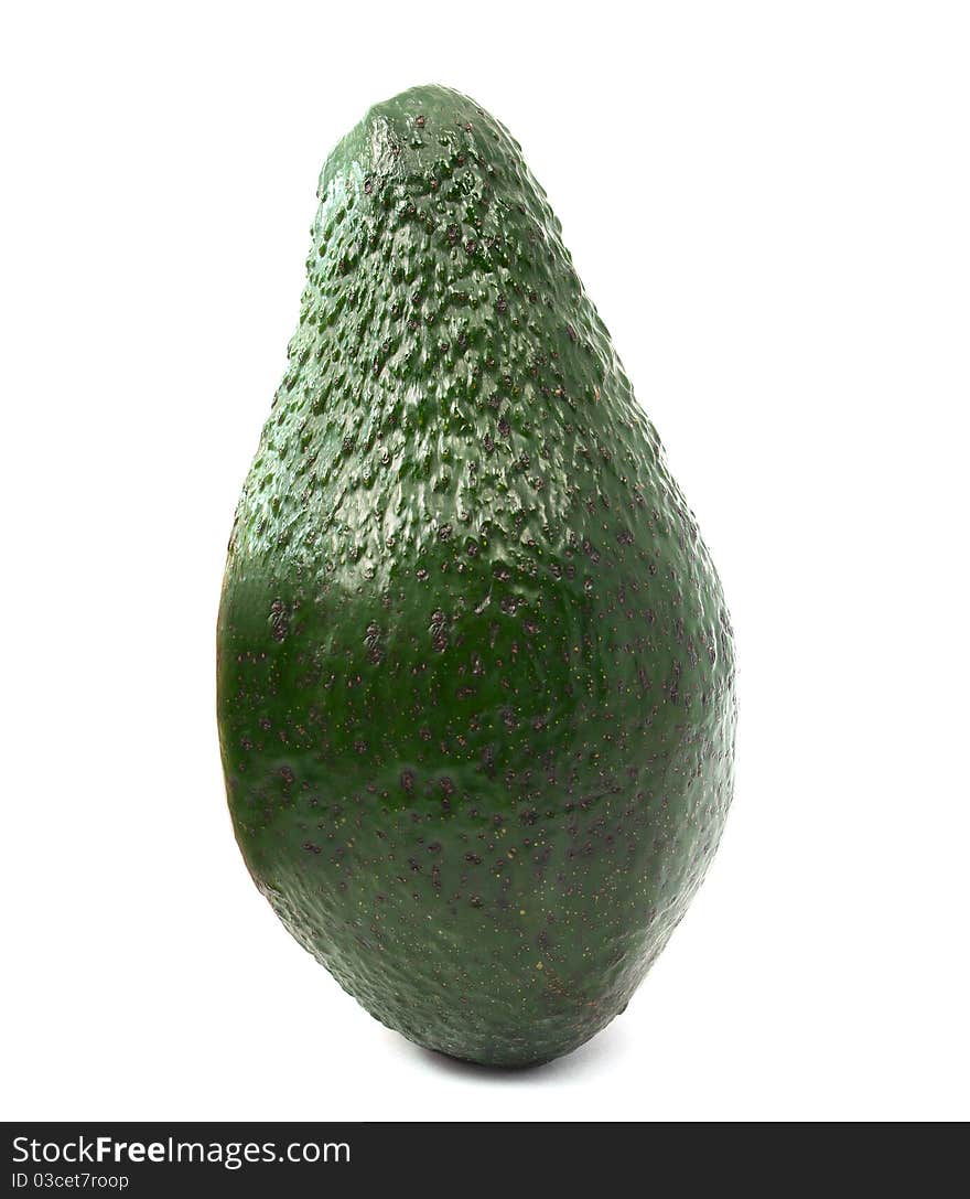 Avocado on a white background