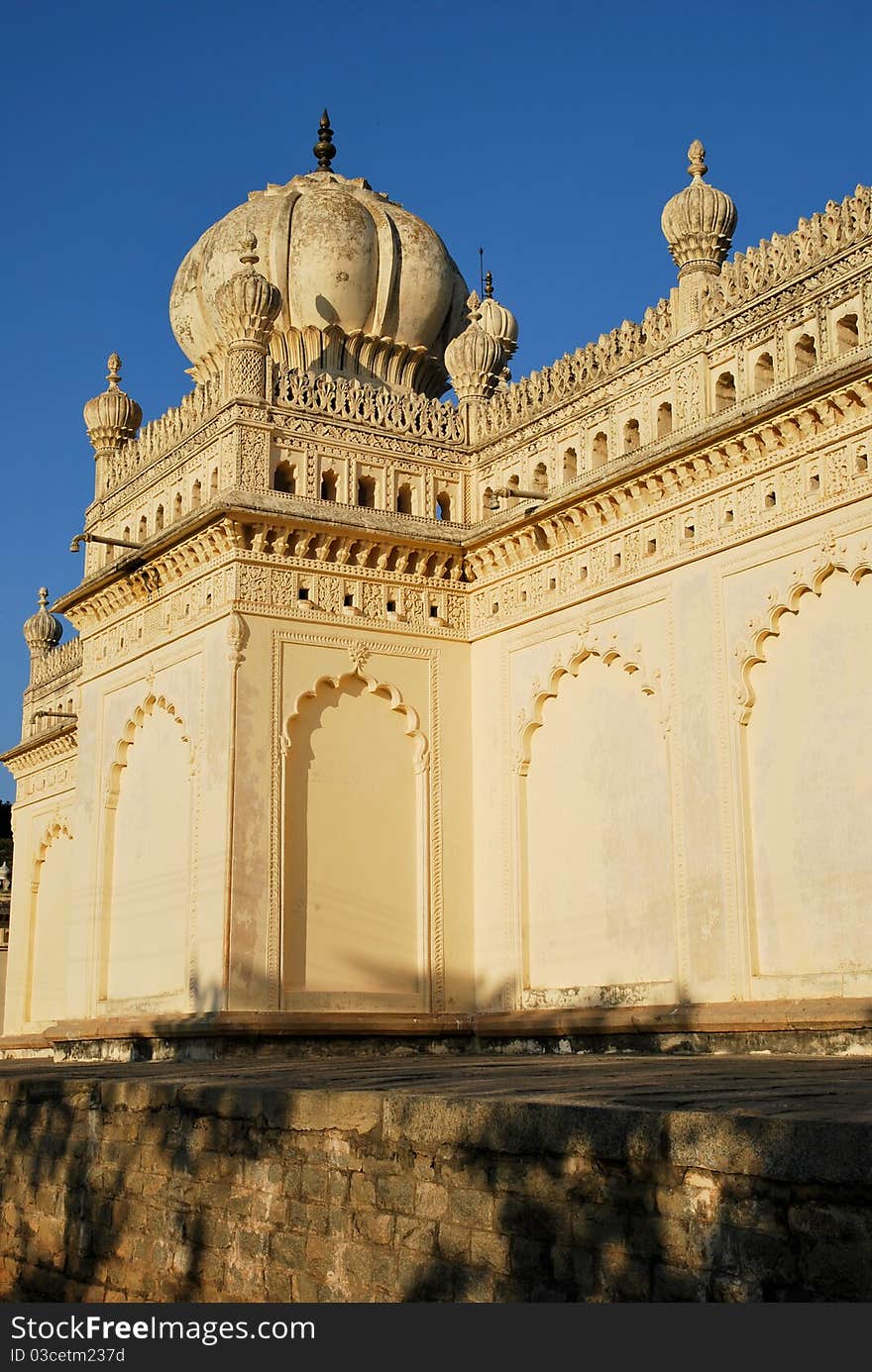 The Mausoleum of Tipu sultan in India. The Mausoleum of Tipu sultan in India