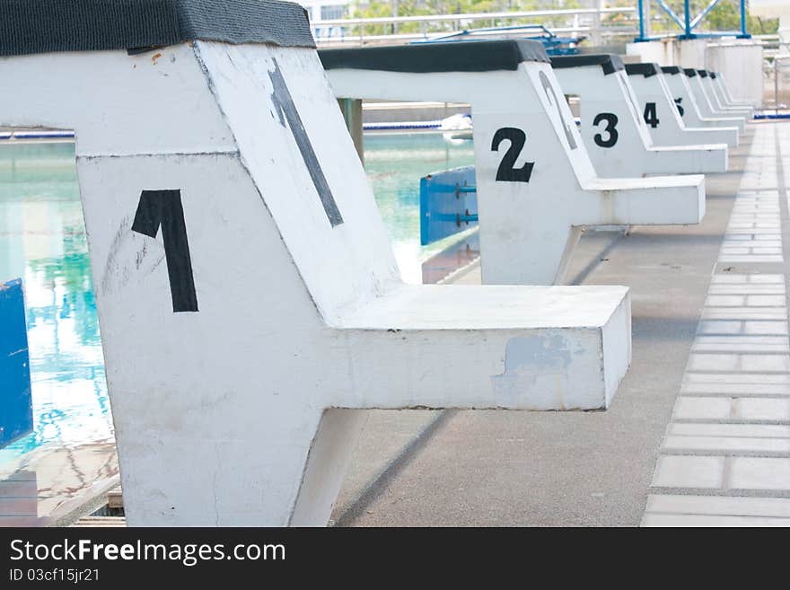 Lane points out, swimming in the swimming competition. Lane points out, swimming in the swimming competition.