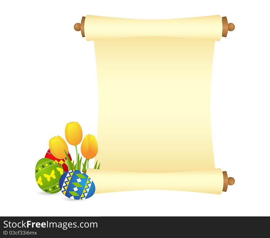 Easter celebration background. Vector illustration, isolated on a white. Easter celebration background. Vector illustration, isolated on a white