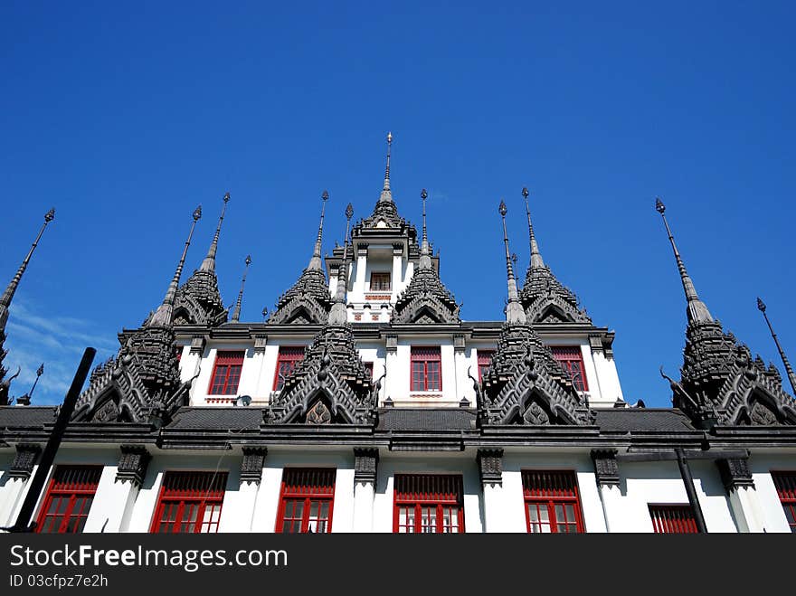 Spires of the Loha Prasat, Wat Rachanutda, Bangkok