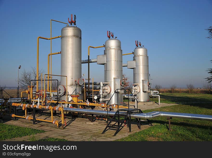 Oil and gas. tanks and pipes. Oil and gas. tanks and pipes