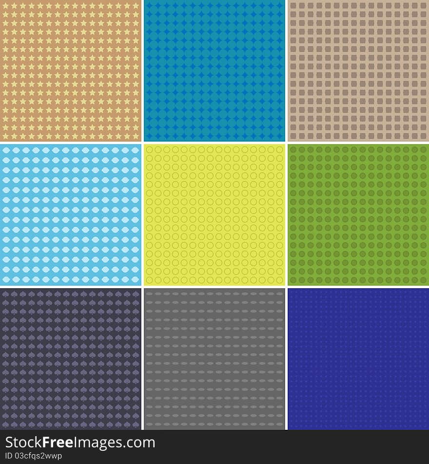 Set of vector abstract backgrounds