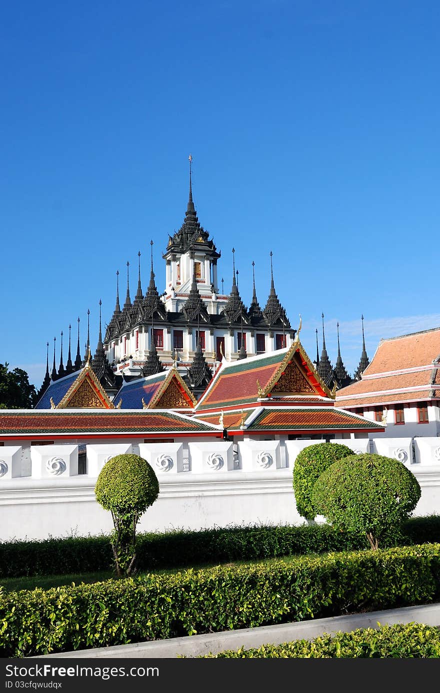 Spires of the Loha Prasat, Wat Rachanutda, Bangkok