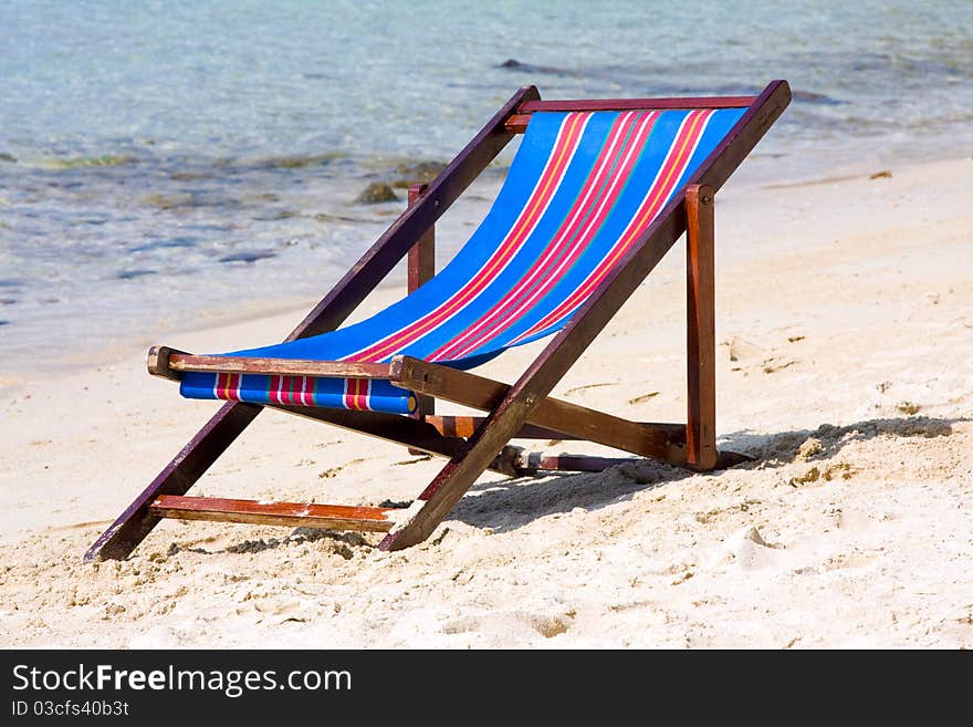 Sunbed on the beach