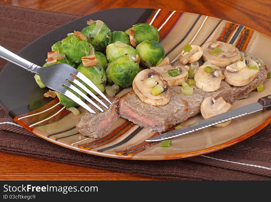 Steak With Mushrooms