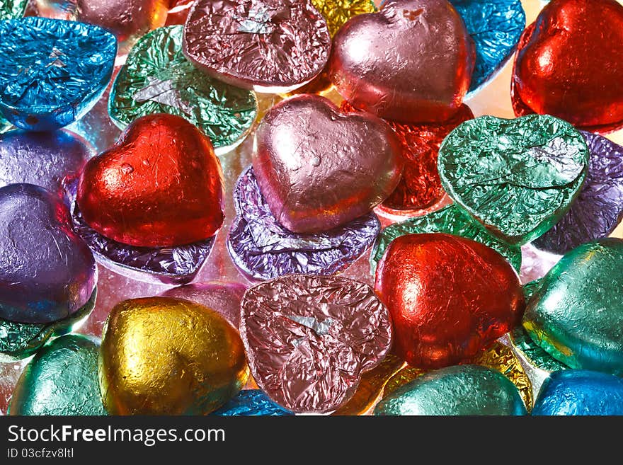 Heart shape chocolates