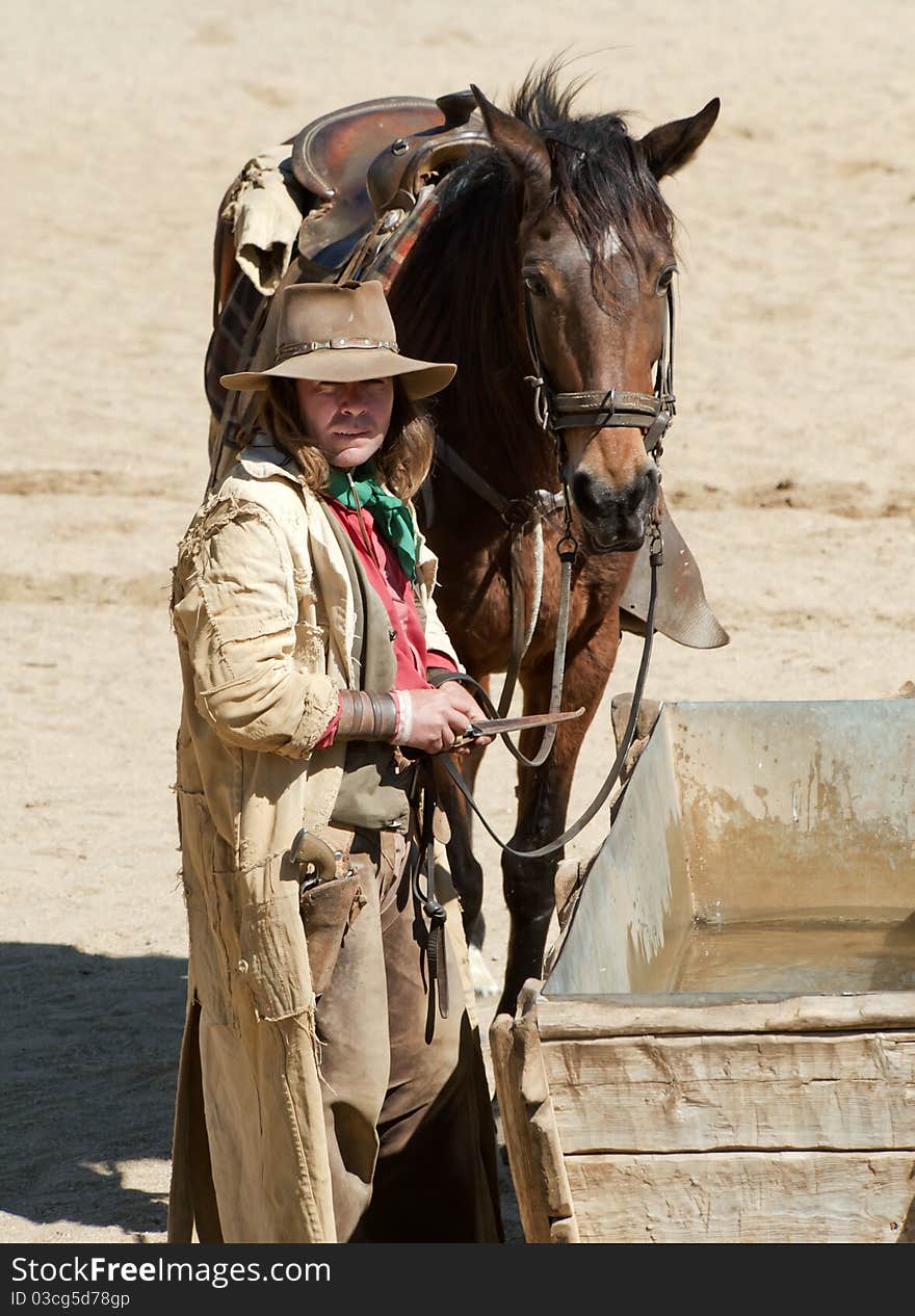 Cowboy And His Horse