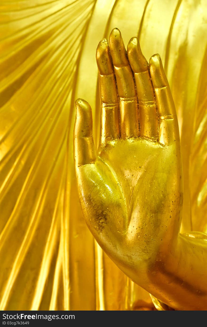 Hands of Buddha statue