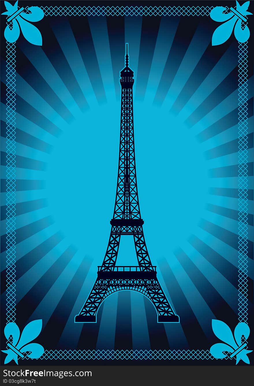 Eiffel tower  illustration