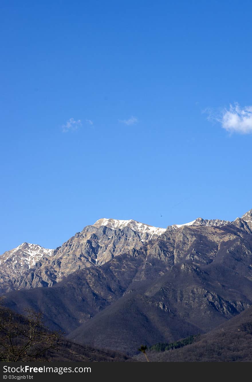 View of appennini mountains,in italy. View of appennini mountains,in italy