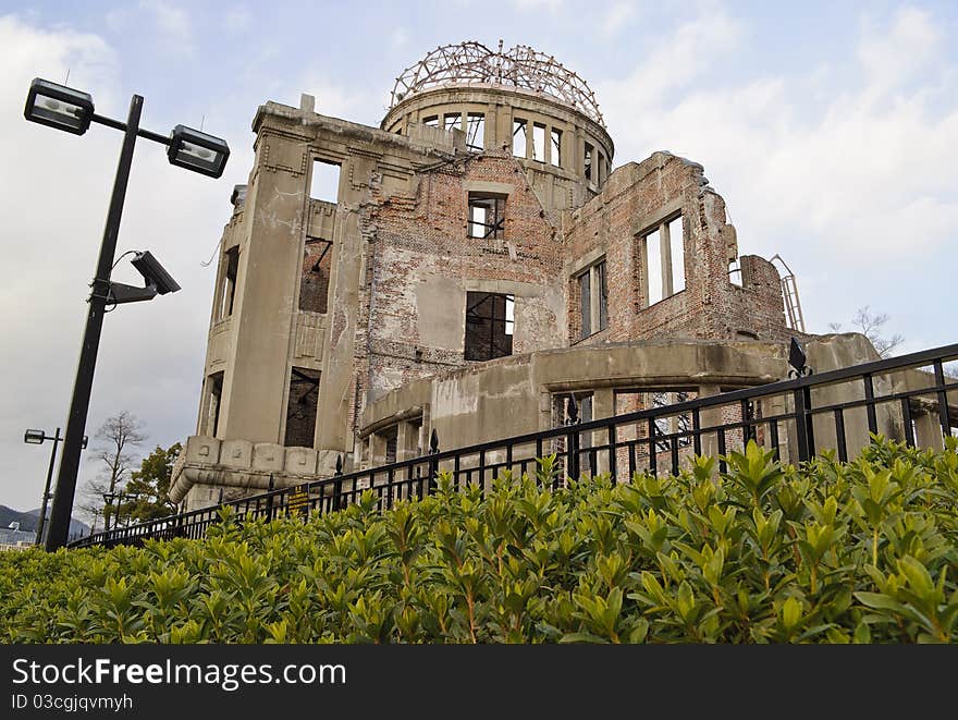 Atomic Bomb Dome in Hiroshima Peace Memorial Park.