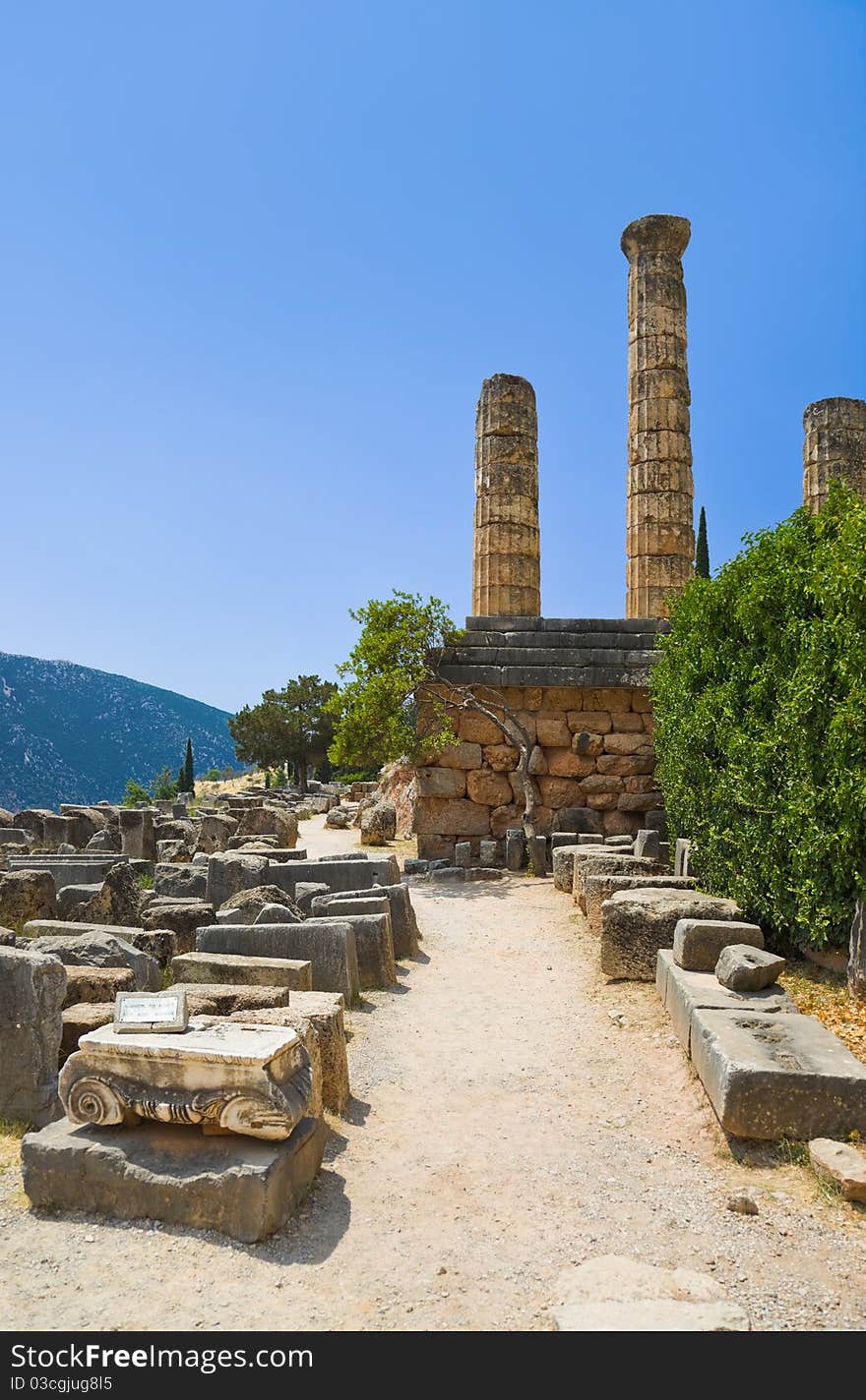 Ruins Of The Ancient City Delphi, Greece