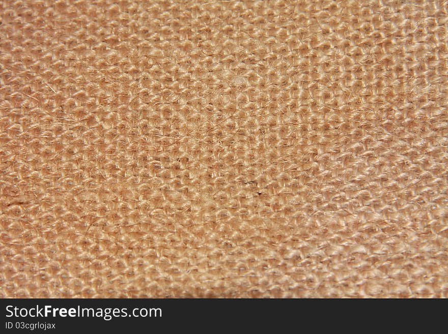 Close-up Of Natural Burlap Hessian Sacking