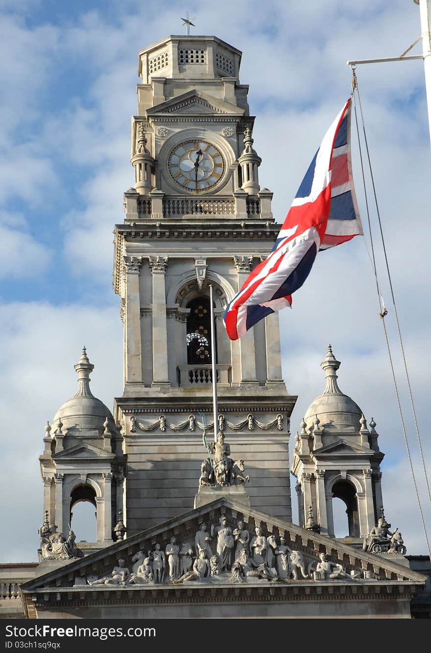 The historic Guildhall, Portsmouth England. The historic Guildhall, Portsmouth England.