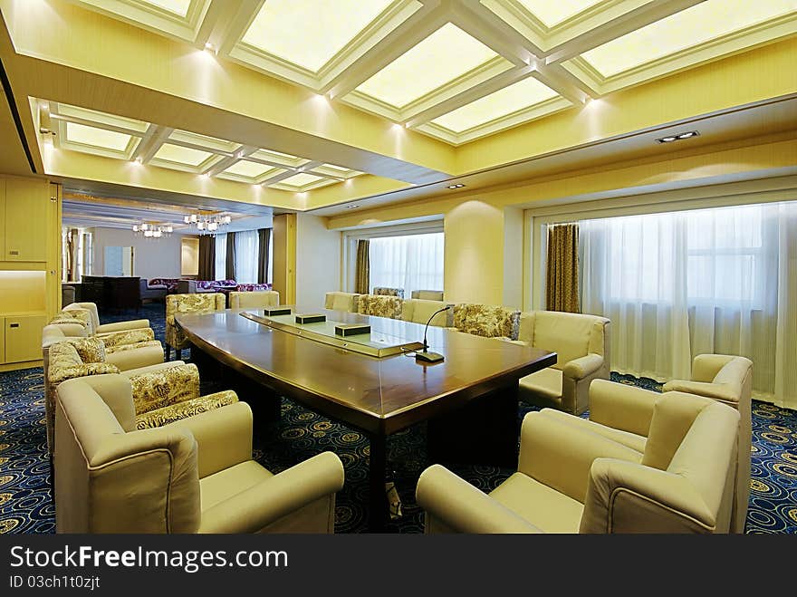 The meeting room is spacious and bright office a good place to people. The meeting room is spacious and bright office a good place to people