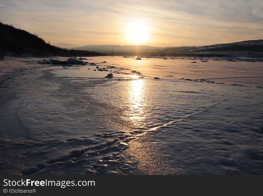 Coast of Kola bay. Kola bay - a gulf-fjord on Murmansk to coast of Kola peninsula. Coast of Kola bay. Kola bay - a gulf-fjord on Murmansk to coast of Kola peninsula.