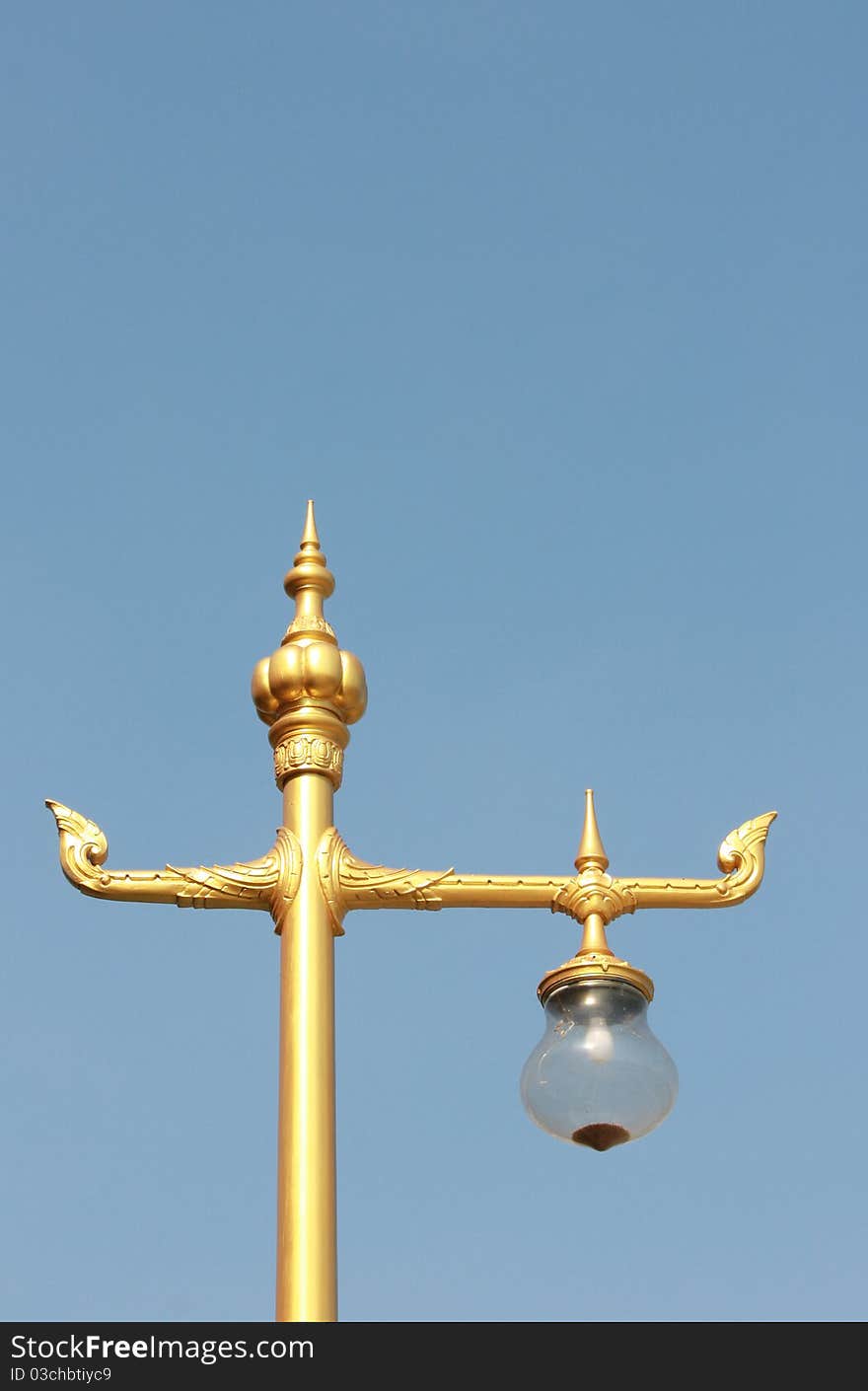 Thai temple pillar with antique style