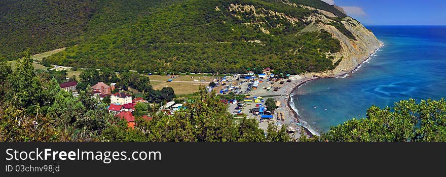 Durso Beach panoramic