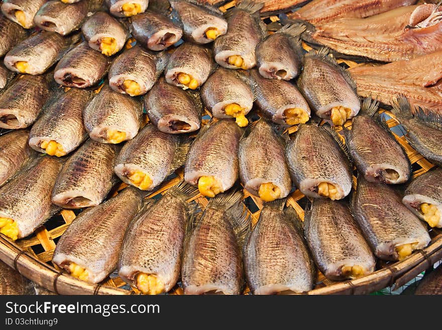 Dry Gourami fish : Thai style food