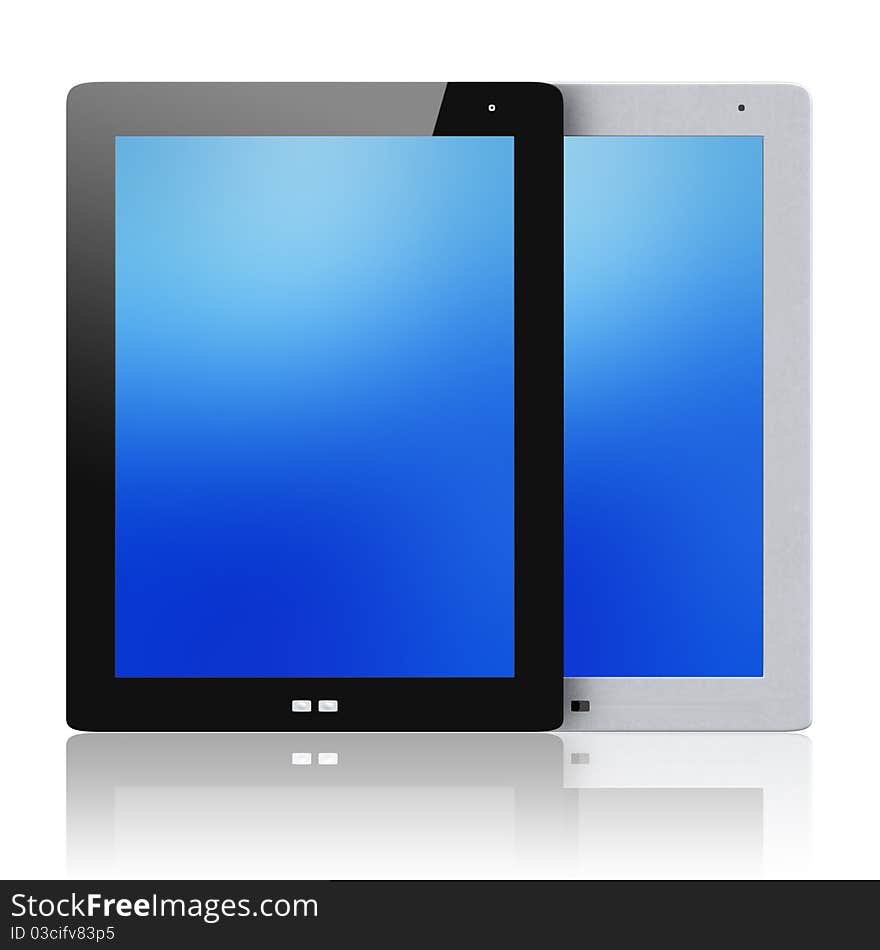 Tablet pc isolated on white