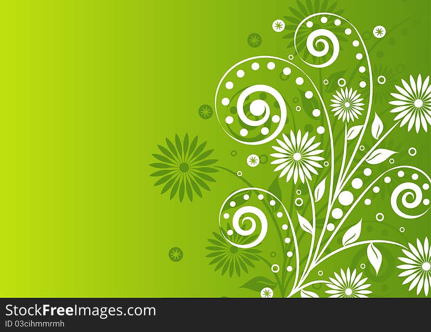 Vector Floral Abstract Background