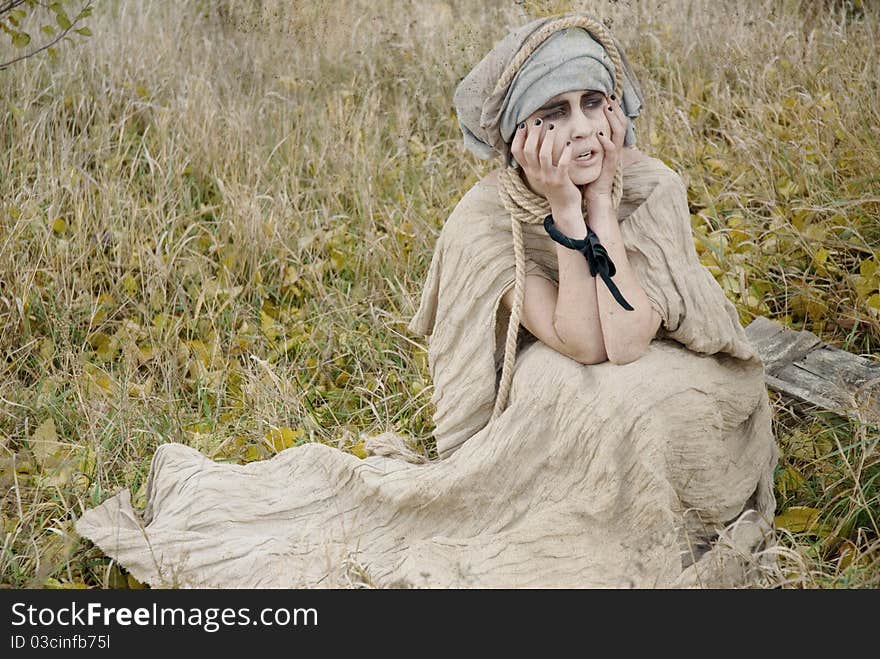 Indian Girl In The Field