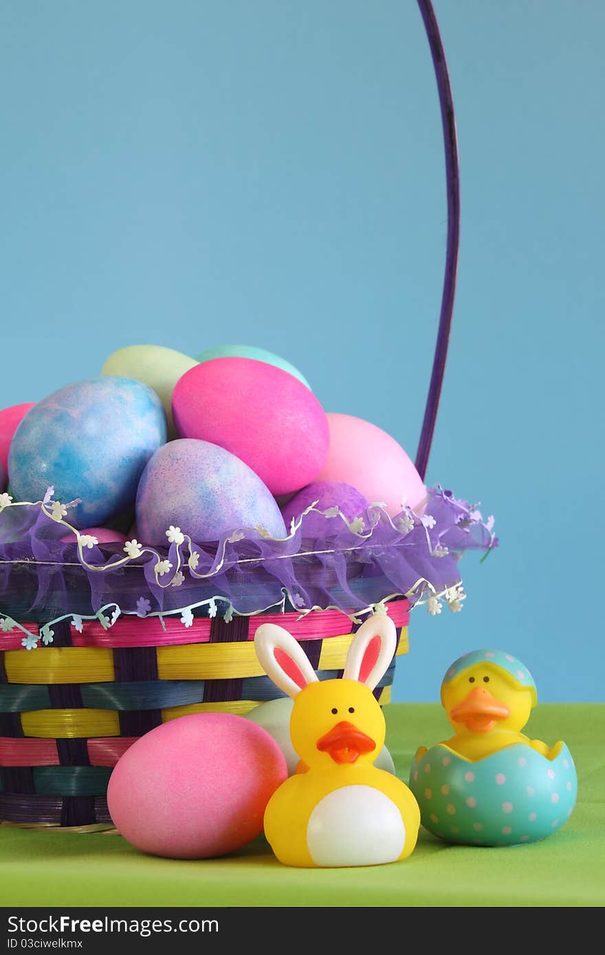 Colorful Easter Egg Basket