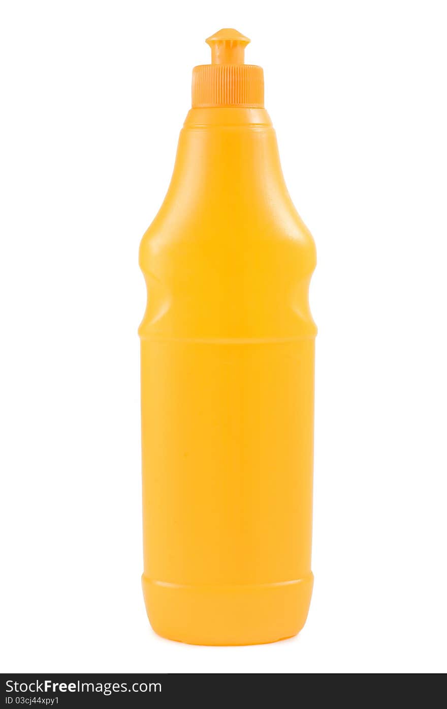 Plastic bottle isolated on a white background