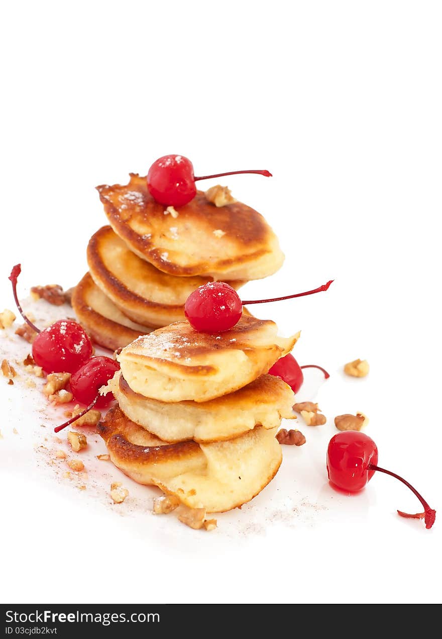 Group of donuts with cherries