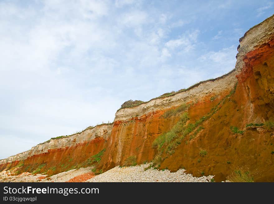 The colorful cliffs