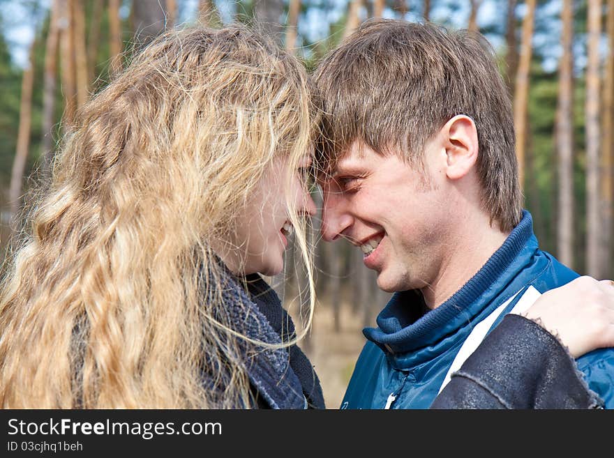 Young couple in outdoor