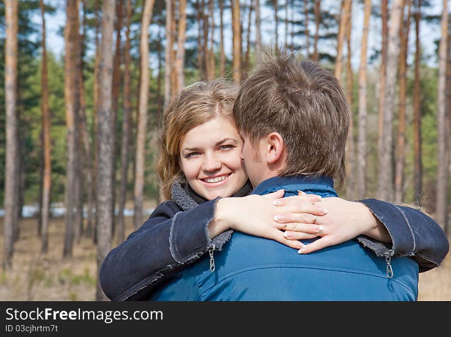 Young couple in outdoor