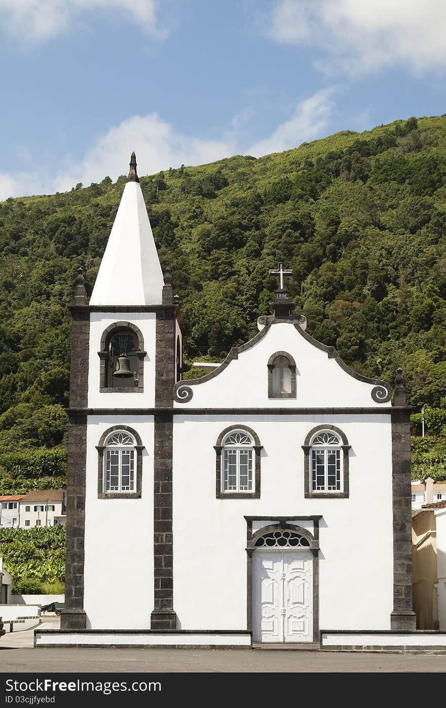 Church of St. Cruz das Ribeiras, Pico island, Azores. Church of St. Cruz das Ribeiras, Pico island, Azores